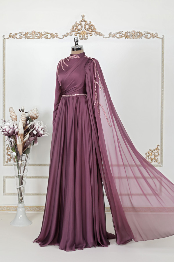 Hayal Chiffon Dress - Rose