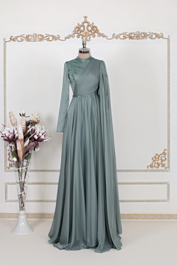 Hayal Chiffon Dress - Mint Hayal Chiffon Dress - Mint