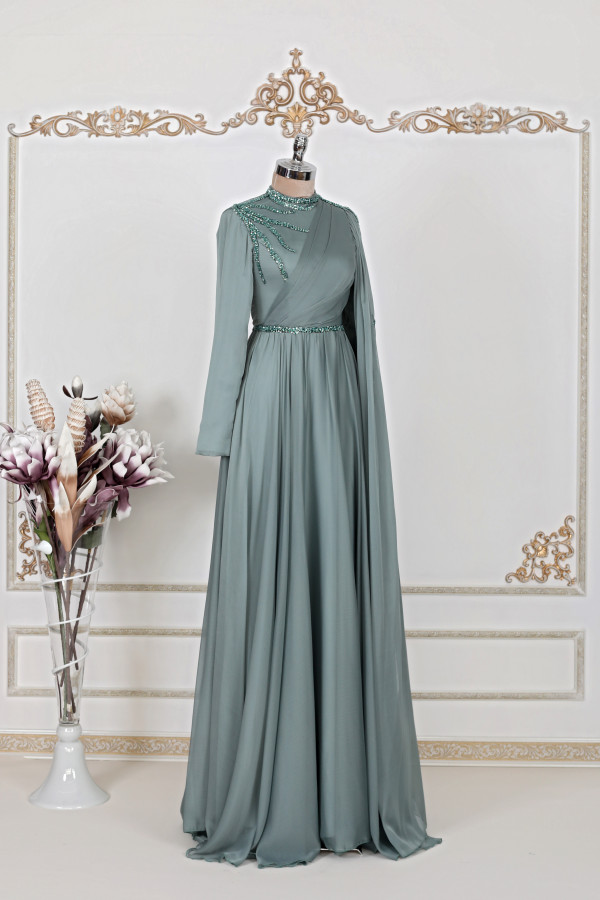 Hayal Chiffon Dress - Mint Hayal Chiffon Dress - Mint