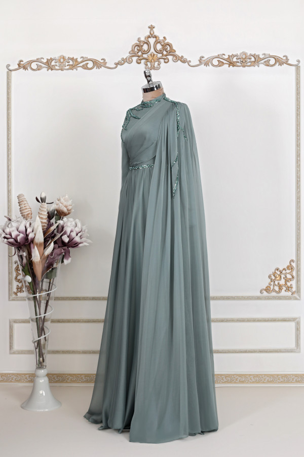 Hayal Chiffon Dress - Mint Hayal Chiffon Dress - Mint