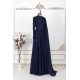 Hayal Chiffon Dress - Dark Blue Hayal Chiffon Dress - Dark Blue