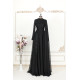 Hayal Chiffon Dress - Black