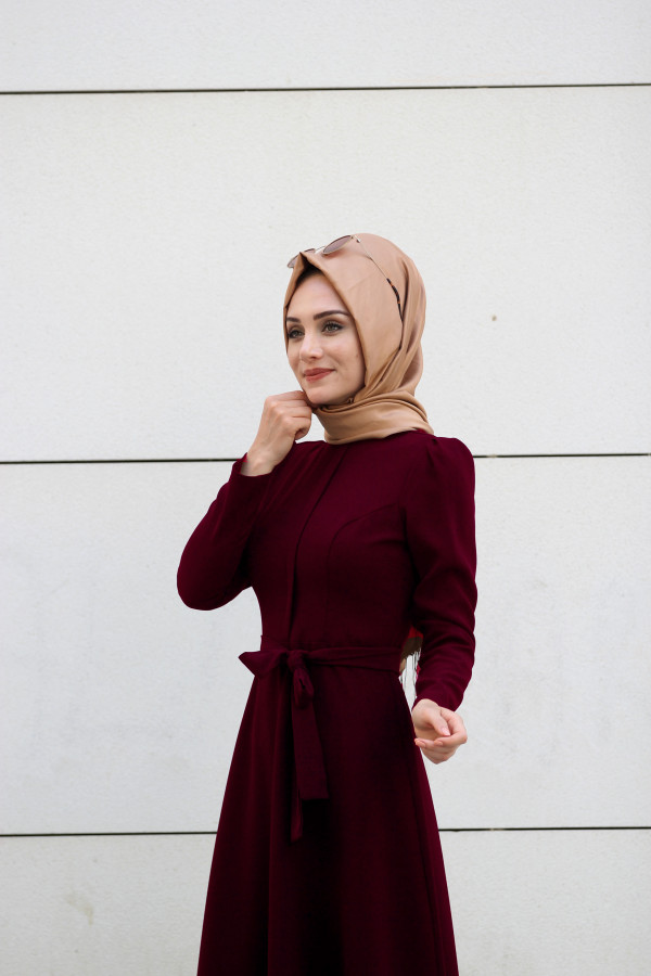 Buket Elbise Bordo Buket Elbise Bordo
