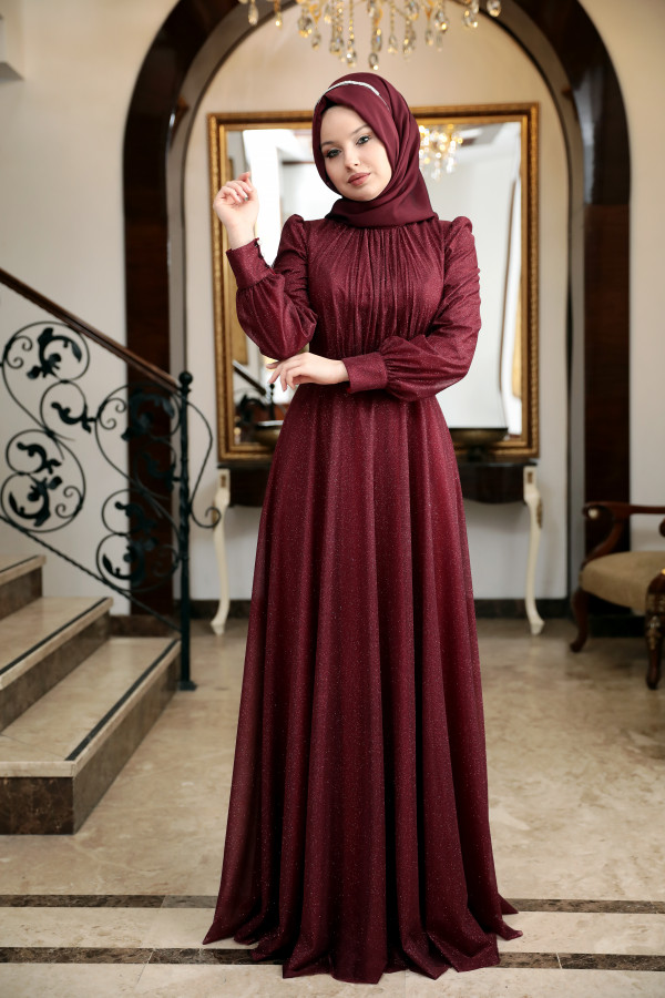 Şifon Şal Bordo Şifon Şal Bordo