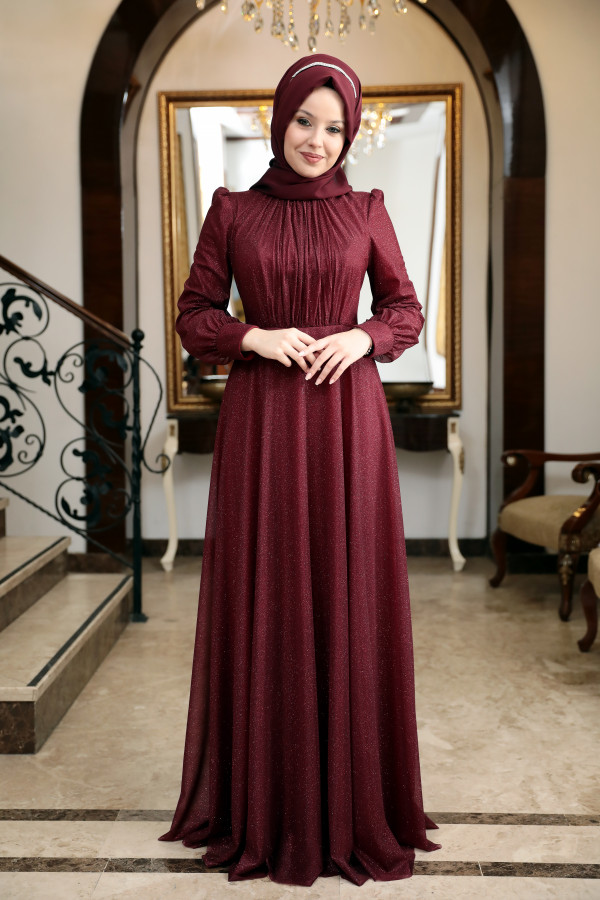 Şifon Şal Bordo Şifon Şal Bordo