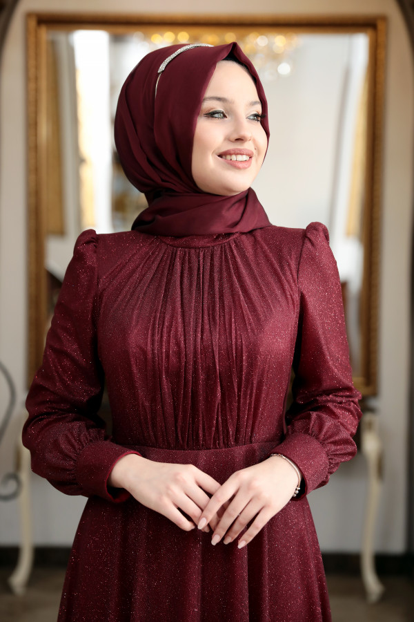 Şifon Şal Bordo Şifon Şal Bordo