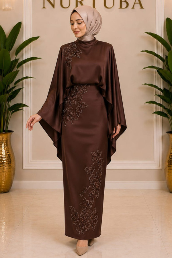 Elegant Abiye-Kahve