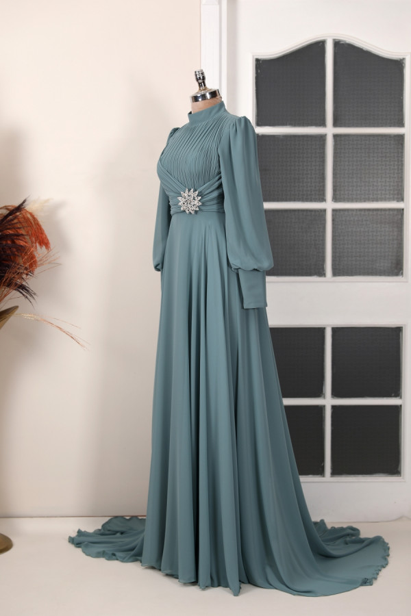 Valeria Evening Dress - Mint
