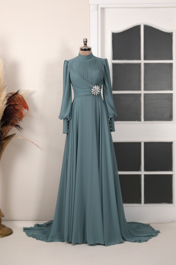 Valeria Evening Dress - Mint