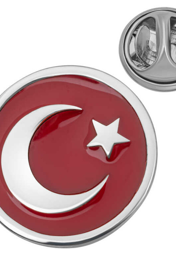 Gümüş Ay Yıldız Rozet