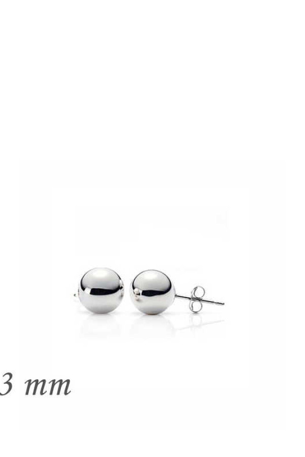 Gümüş Top Küpe - 3 mm