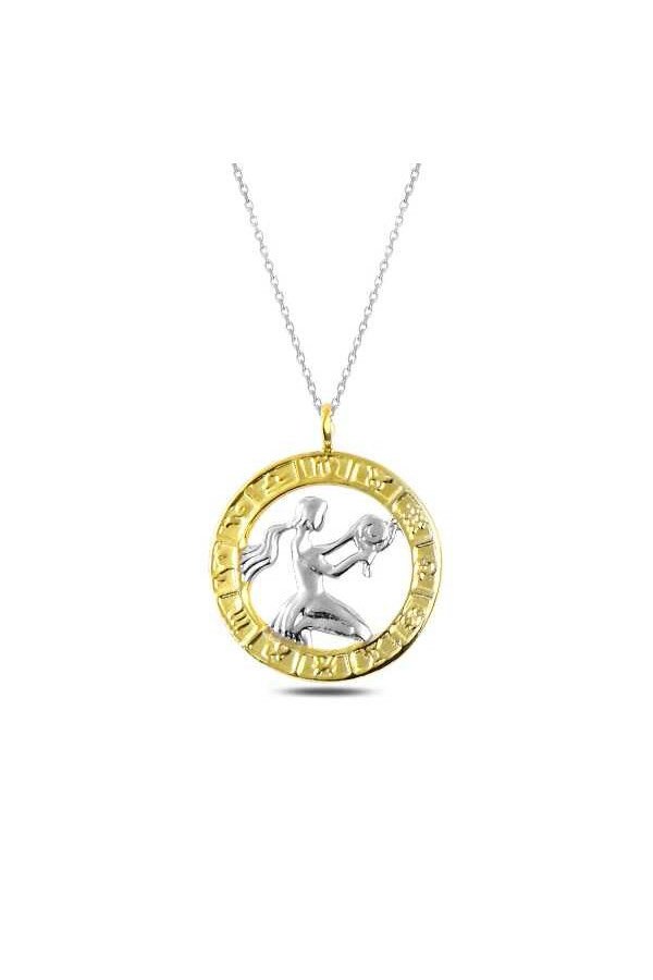 ​Gümüş Gold Başak Burcu Kolye
