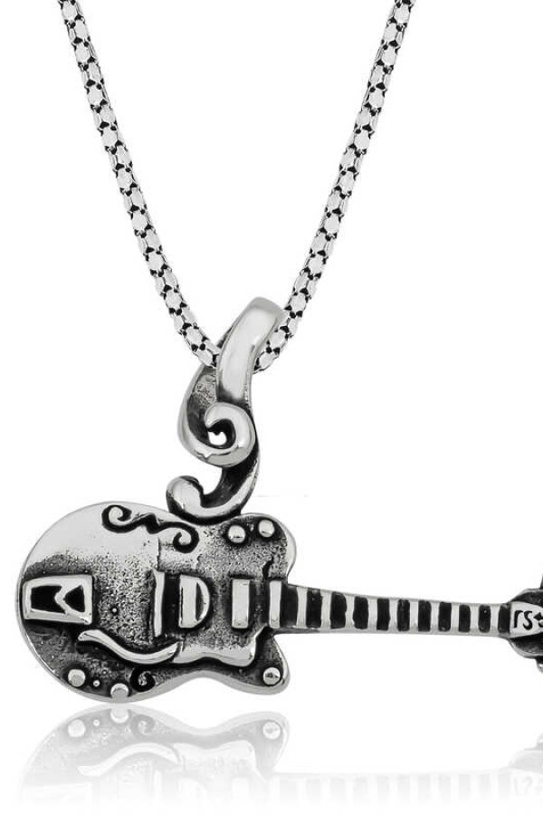 ​Gümüş Gitar Kolye