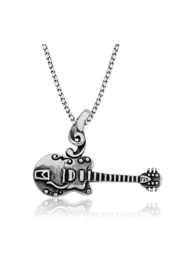 ​Gümüş Gitar Kolye