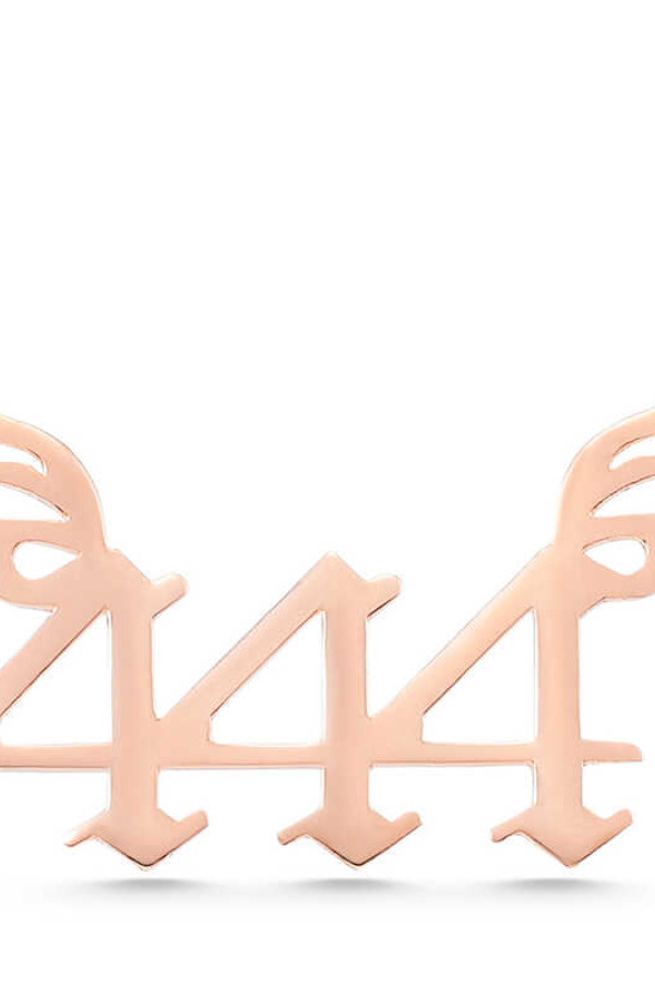 Gümüş Rose 444 Melek Sayısı Kadın Kolye