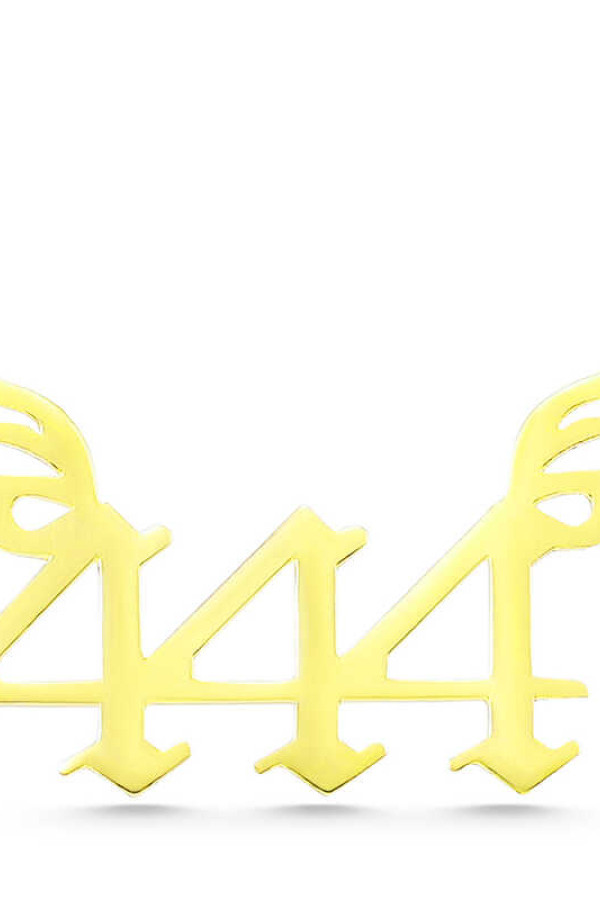 Gümüş Gold 444 Melek Sayısı Kadın Kolye