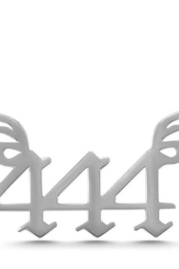 Gümüş 444 Melek Sayısı Kadın Kolye