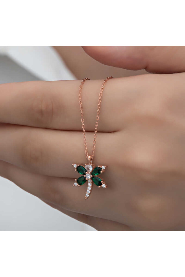 Gümüş Rose Yusufçuk Kadın Kolye