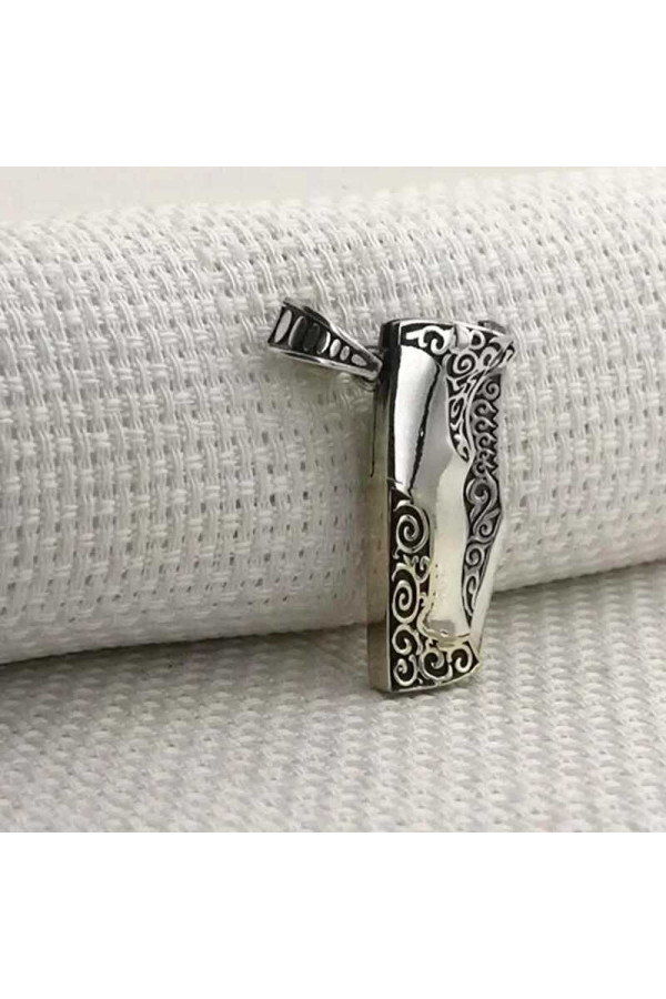 Gümüş Avcı Bıçağı Erkek Kolye Ucu