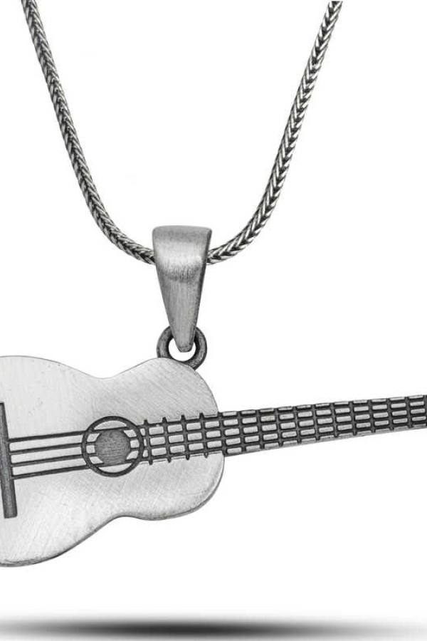 ​Gümüş Gitar Kolye
