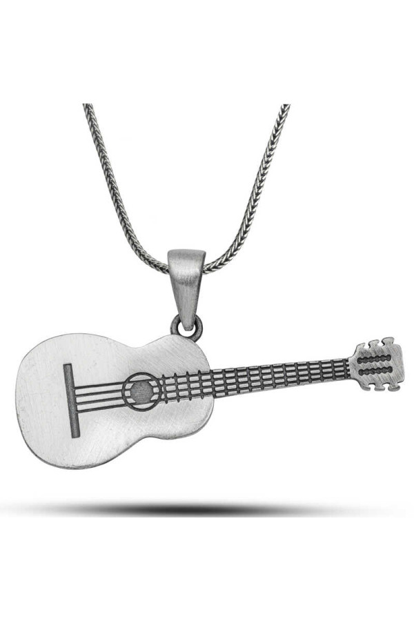 ​Gümüş Gitar Kolye