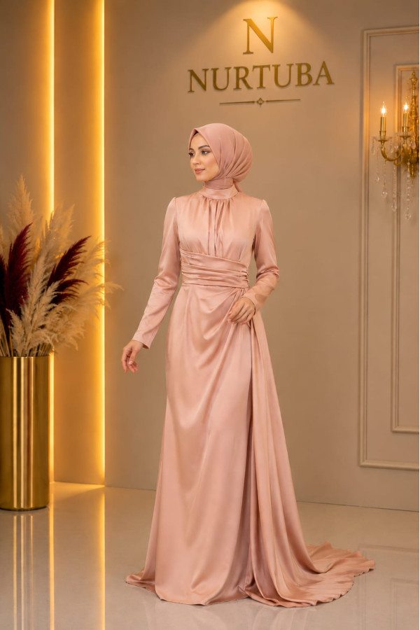 Alya Abiye Karamel 38 BEDEN