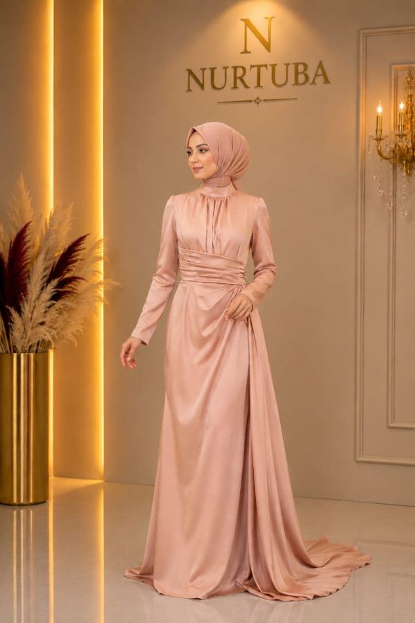 Alya Abiye Karamel 38 BEDEN