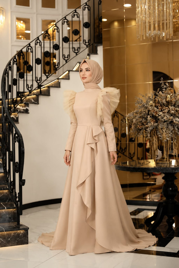 Talya Abiye Karamel 38 BEDEN