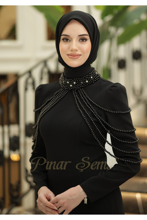 İnci Nur Abiye Siyah İnci Nur Abiye Siyah