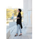 Asimatric Tunic Black