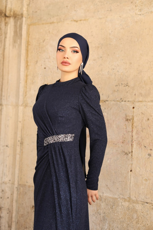 Defne Abiye Lacivert Defne Abiye Lacivert