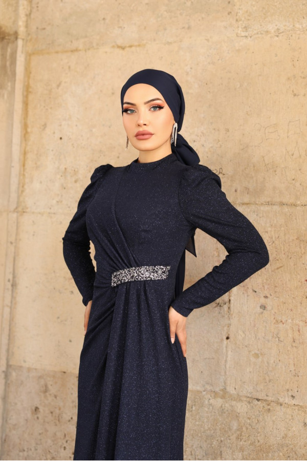 Defne Abiye Lacivert Defne Abiye Lacivert