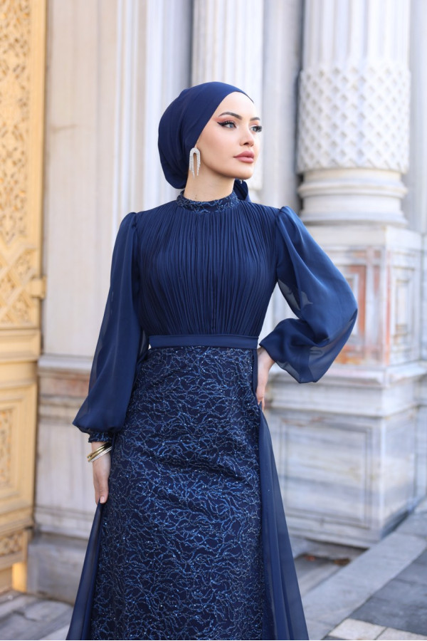 Lavanta Abiye Lacivert Lavanta Abiye Lacivert