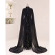 Pınar Pelerinli Balık Abiye Siyah-Yeşil Tesettür Abiye Pınar Pelerinli Balık Abiye Siyah-Yeşil Tesettür Abiye