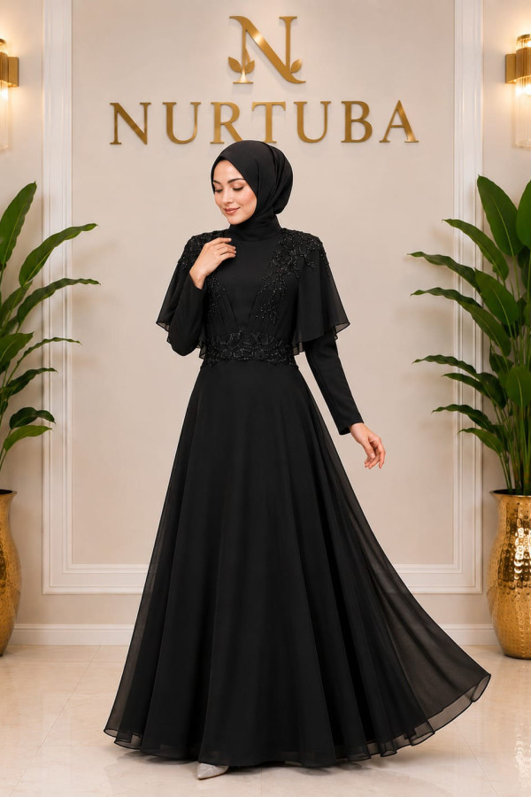 Şehrazat Abiye Siyah Şehrazat Abiye Siyah