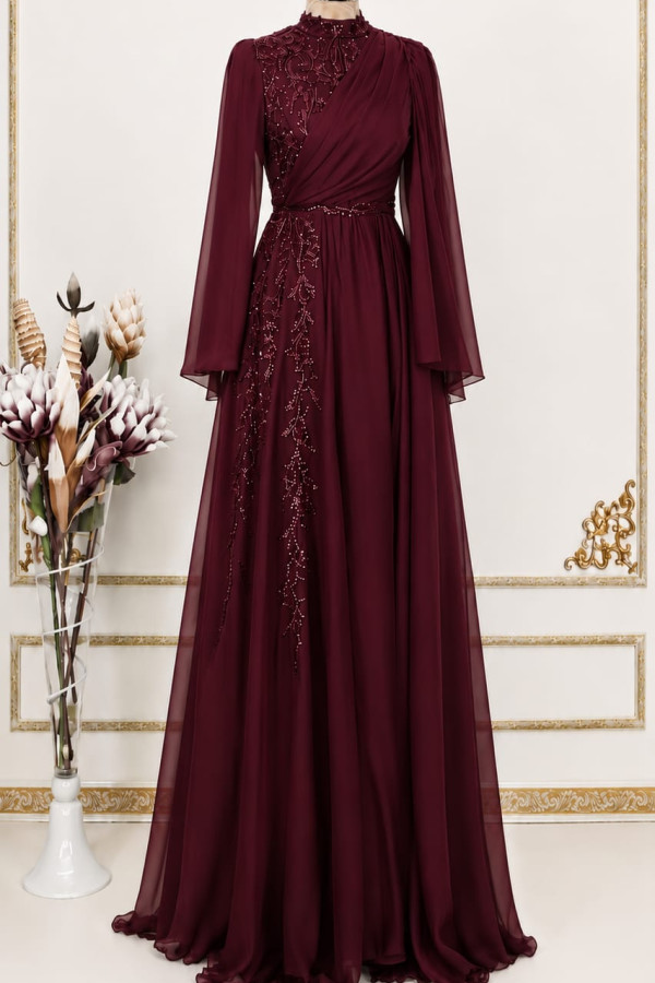 Hilal Abiye - Bordo