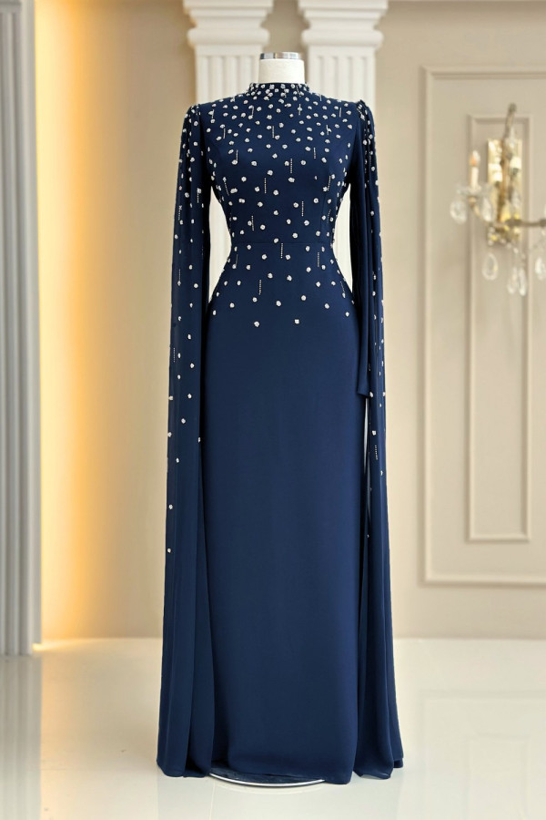 Afra Abiye-Lacivert