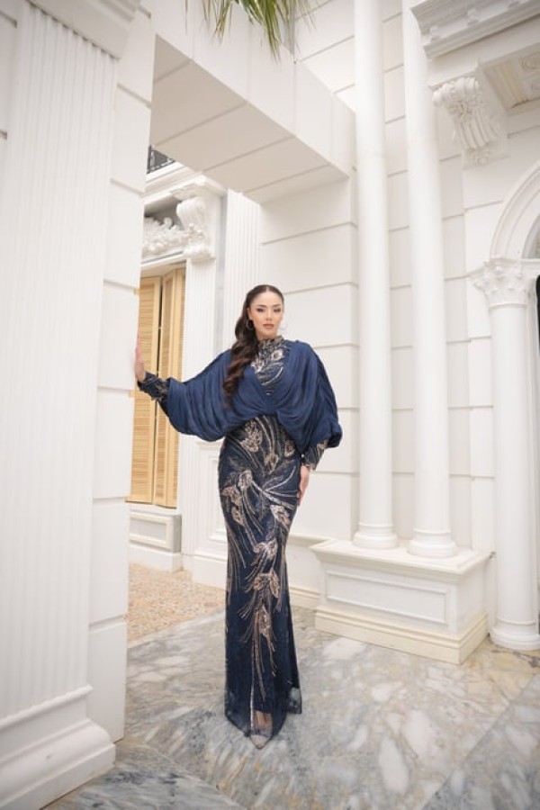 Bihter Abiye-Lacivert