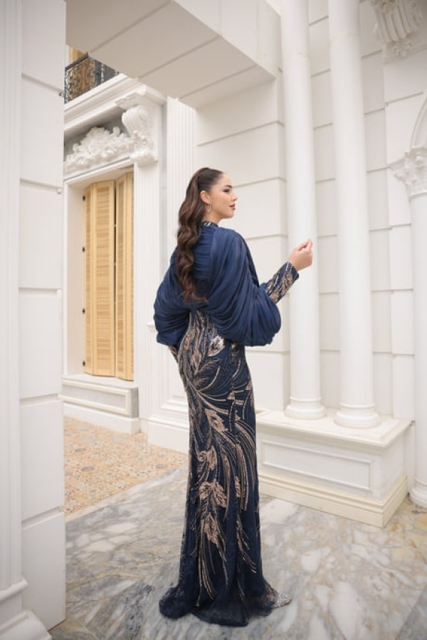 Bihter Abiye-Lacivert