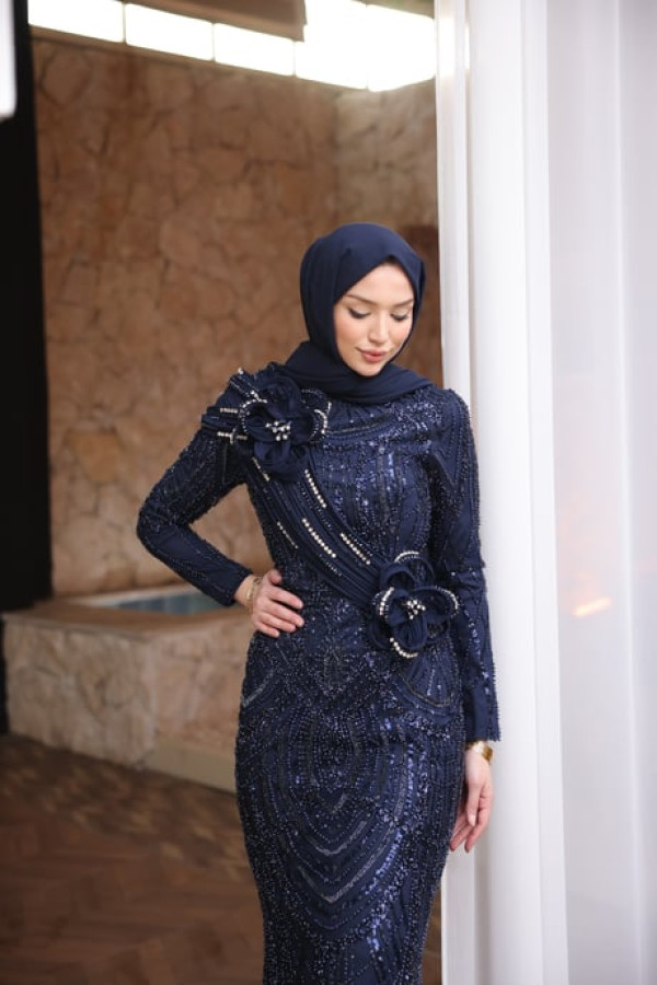 Ceyla Abiye-Lacivert