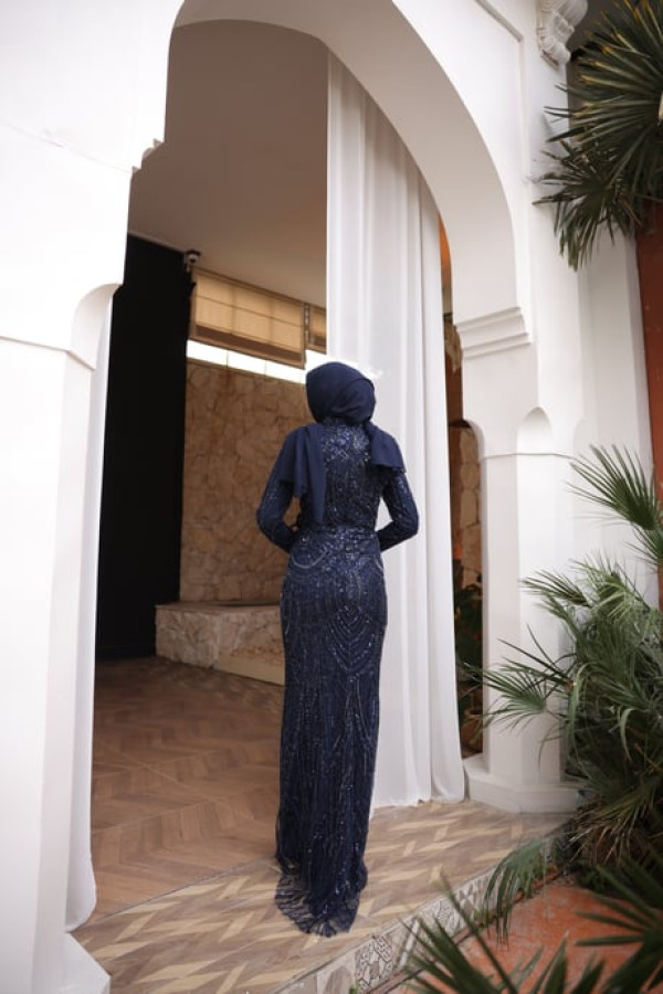 Ceyla Abiye-Lacivert