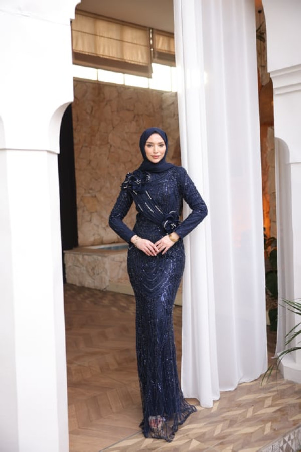 Ceyla Abiye-Lacivert