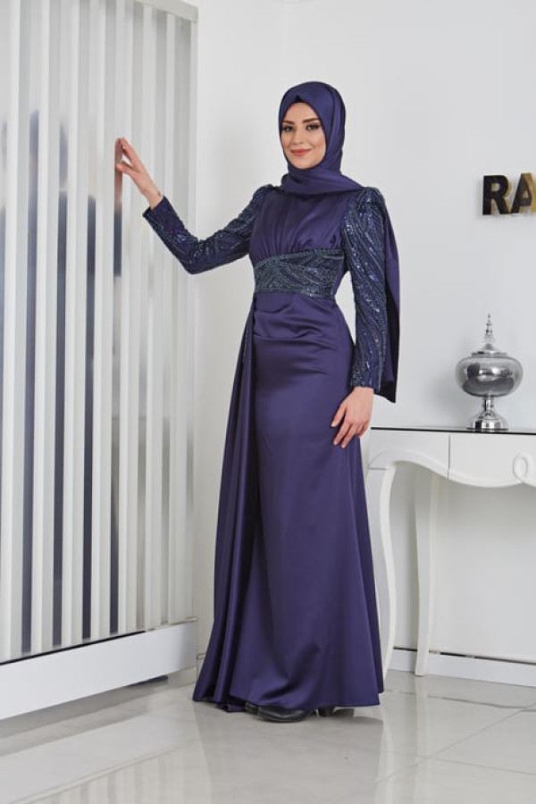 Sırma Abiye-Lacivert Sırma Abiye-Lacivert