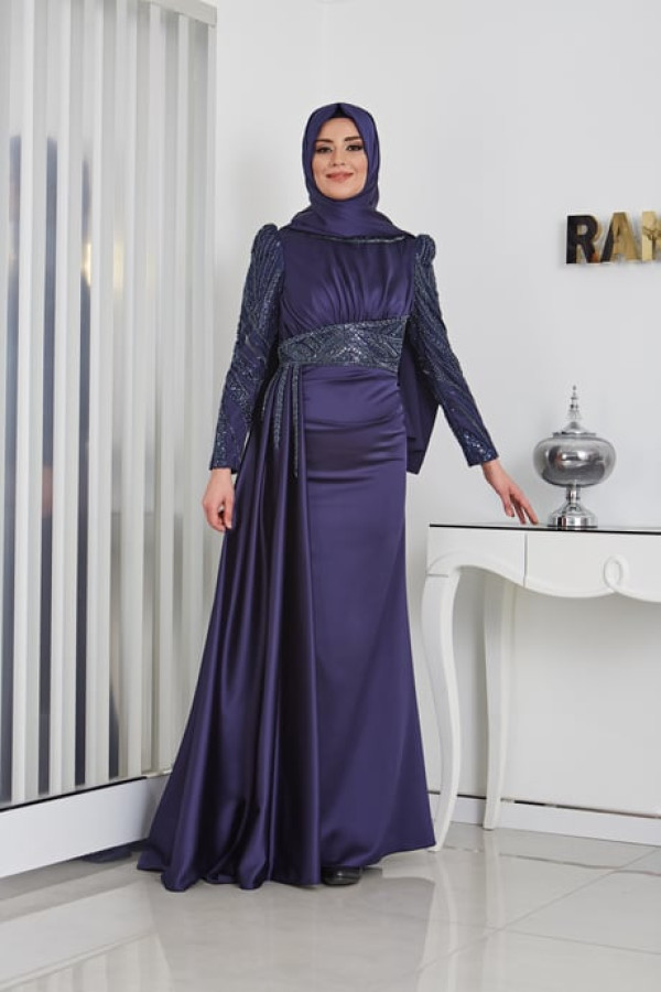 Sırma Abiye-Lacivert Sırma Abiye-Lacivert