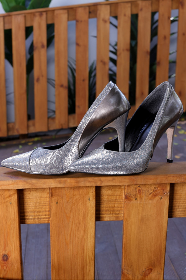 Garni Glitter Stiletto - Gri