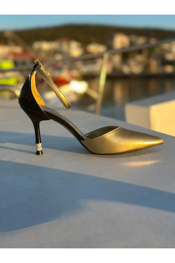 Seda Stiletto - Gold Siyah