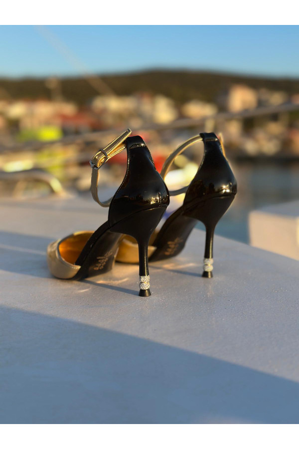 Seda Stiletto - Gold Siyah