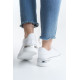 MINA Bağcıklı Ortopedik Taban Kadın Sneaker Spor Ayakkabı - Beyaz/Gümüş MINA Bağcıklı Ortopedik Taban Kadın Sneaker Spor Ayakkabı - Beyaz/Gümüş