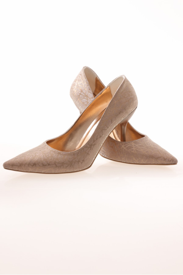 Glitter Taş Topuk Stiletto - Gold Glitter Taş Topuk Stiletto - Gold