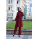 Ahenk Tunik Pantolon Takım Bordo Ahenk Tunik Pantolon Takım Bordo